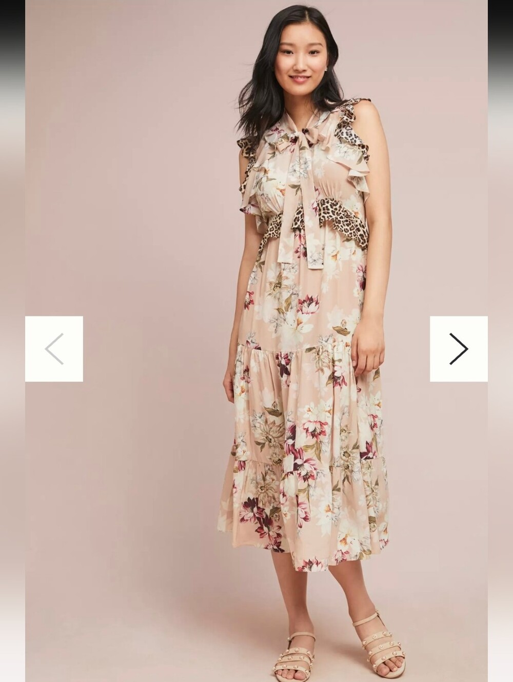 Anthropologie Kachel Sedona Sunrise Maxi Dress 100% Silk. Size 6